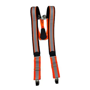 BRETELLES 2``ULTRA CONFORT PINCES MÉTAL HI VIZ ORANGE SF3515-