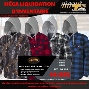 Chandail à capuchon matelassé en molleton - V3080393