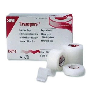 Ruban blanc Transpore (1 rouleau)